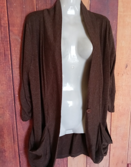 *Espresso Women's Button Up Cardigan Size L. B30-279 - Picture 1 of 6